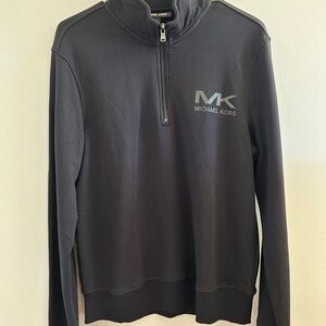Michael Kors Black Zip Up Sweater